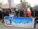 شرکت دانشجویان دانشگاه در راهپیمایی