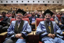 دکتر عارف و دکتر امید در جشن دانش آموختگان دانشگاه علمی کاربردی تهران