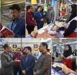 بازدید دکتر معتمدی مدیرعامل جمعیت هلال احمر استان از غرفه دانشگاه علمی کاربردی