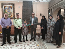 تکریم خانواده دانشجوی شهیدسالار زاهدی پور به مناسبت هفته دفاع مقدس