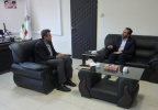 نشست مدیر عامل جمعیت هلال احمر استان کرمانشاه بارئیس دانشگاه جامع علمی کاربردی واحد استان کرمانشاه